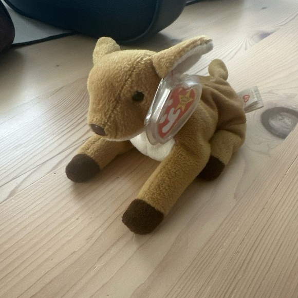 TY 1998 DEER “WHISPER” BEANIE BABY - Picture 1 of 6